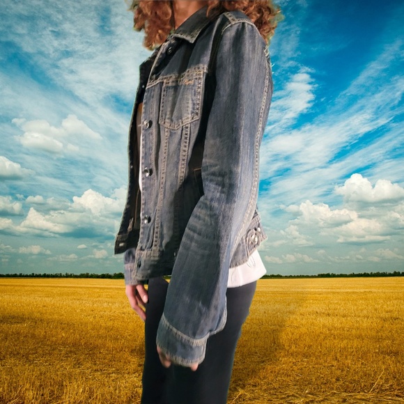 SOLD! Original FJ Ukrainian Flag - Jean Jacket - Picture 3 of 8